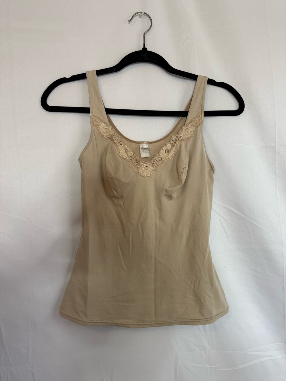 Sweet Nothings Beige Lace Trim Shaping Camisole Tank Top Nude Size S